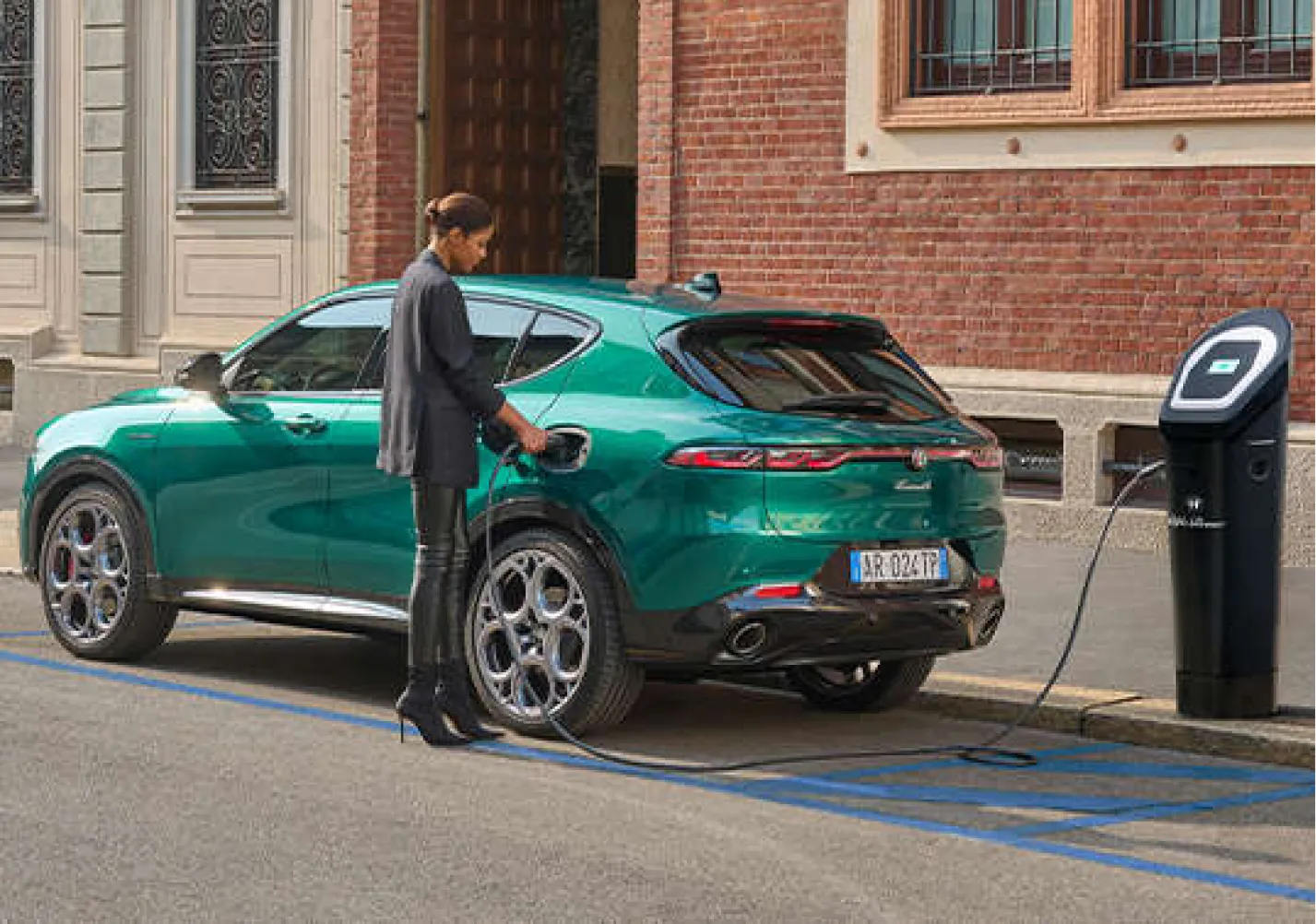 Zielona Alfa Romeo